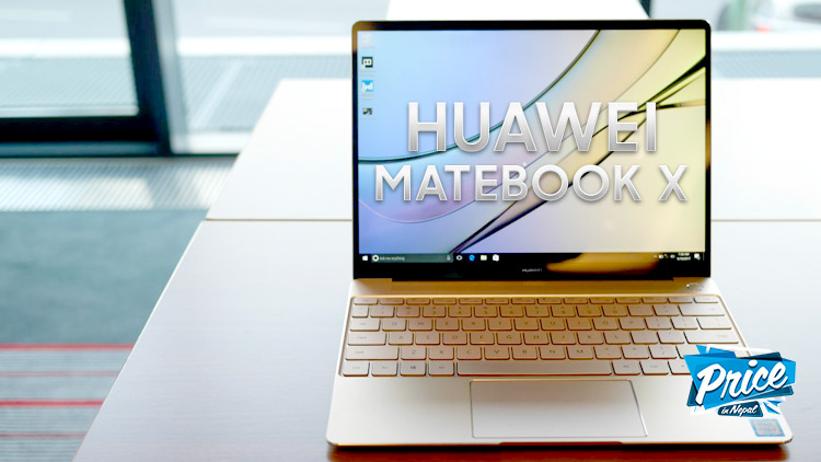 Huawei Matebook X Showcased At Can Infotech Huawei-MateBookX-Price-Nepal