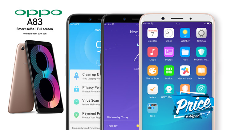 Oppo A83 Price in Nepal, Oppo A83 launched in Nepal