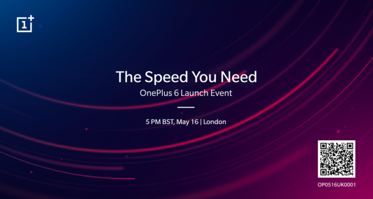 OnePlus 6 launches May 16th at London event, OnePlus 6 launches May 16th at London event